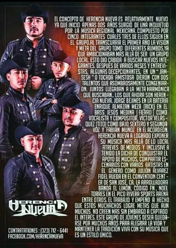 Grupo "HERENCIA NUEVA" Biografia